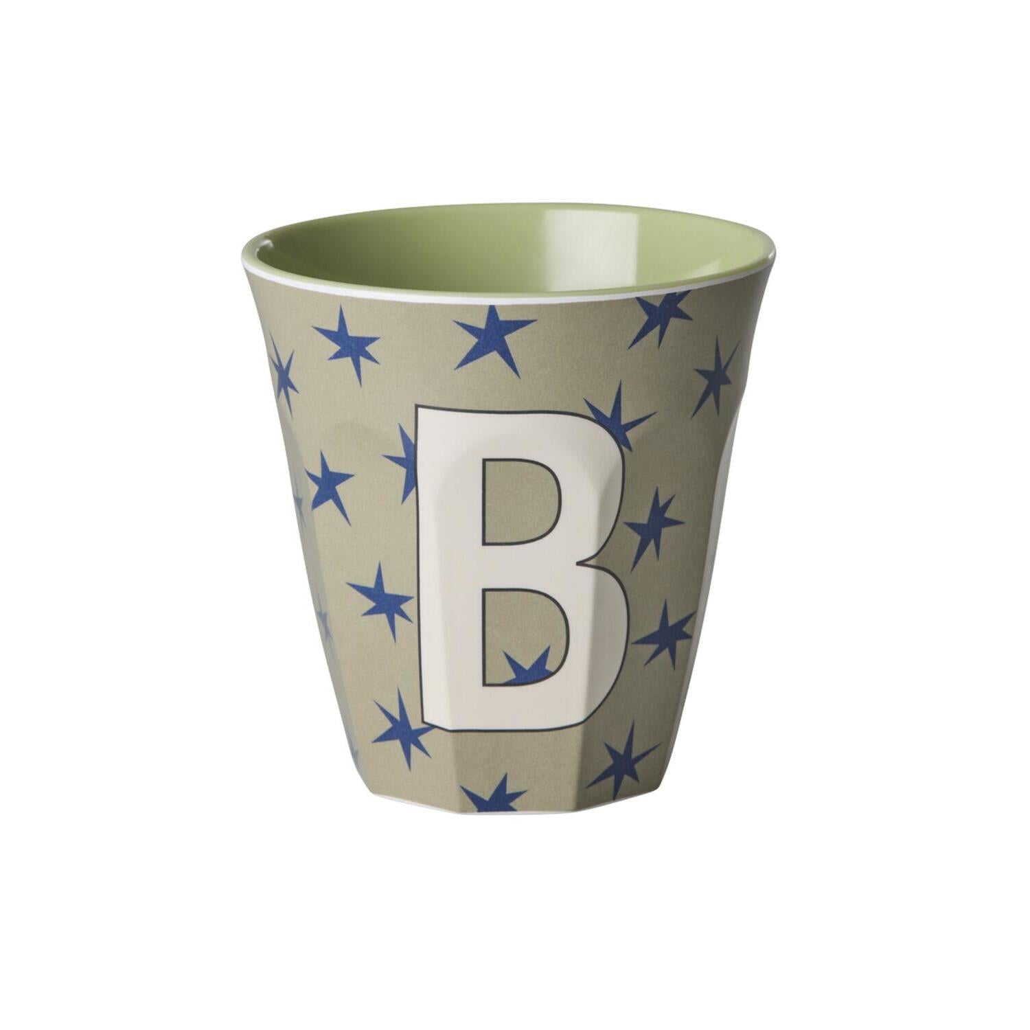 Melamin Becher "Buchstabe B - Stars" - M (Bunt)