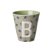Melamin Becher "Buchstabe B - Stars" - M (Bunt)