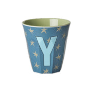 Melamin Becher "Buchstabe Y - Stars" - M (Bunt)
