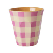 Melamin Becher "Check It Out" - M (Bunt)