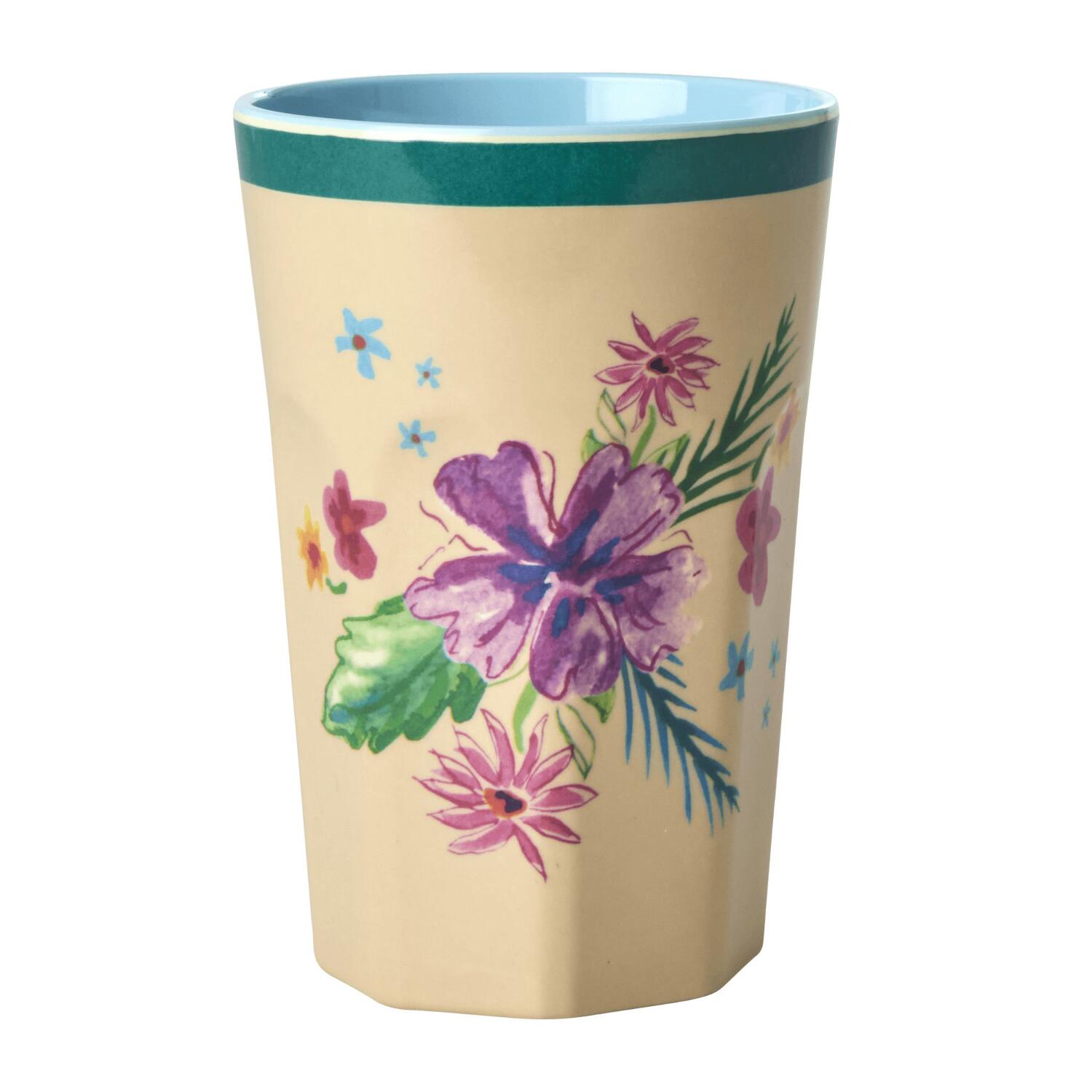 Melamin Becher "Arda Bloom" - L (Bunt)