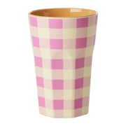 Melamin Becher "Check It Out" - L (Bunt)