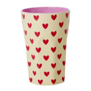 Melamin Becher "Darling Hearts" - L (Bunt)