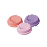 Silikondeckel für Melamin Becher L im 3er-Set Pink, Rosa, Lila