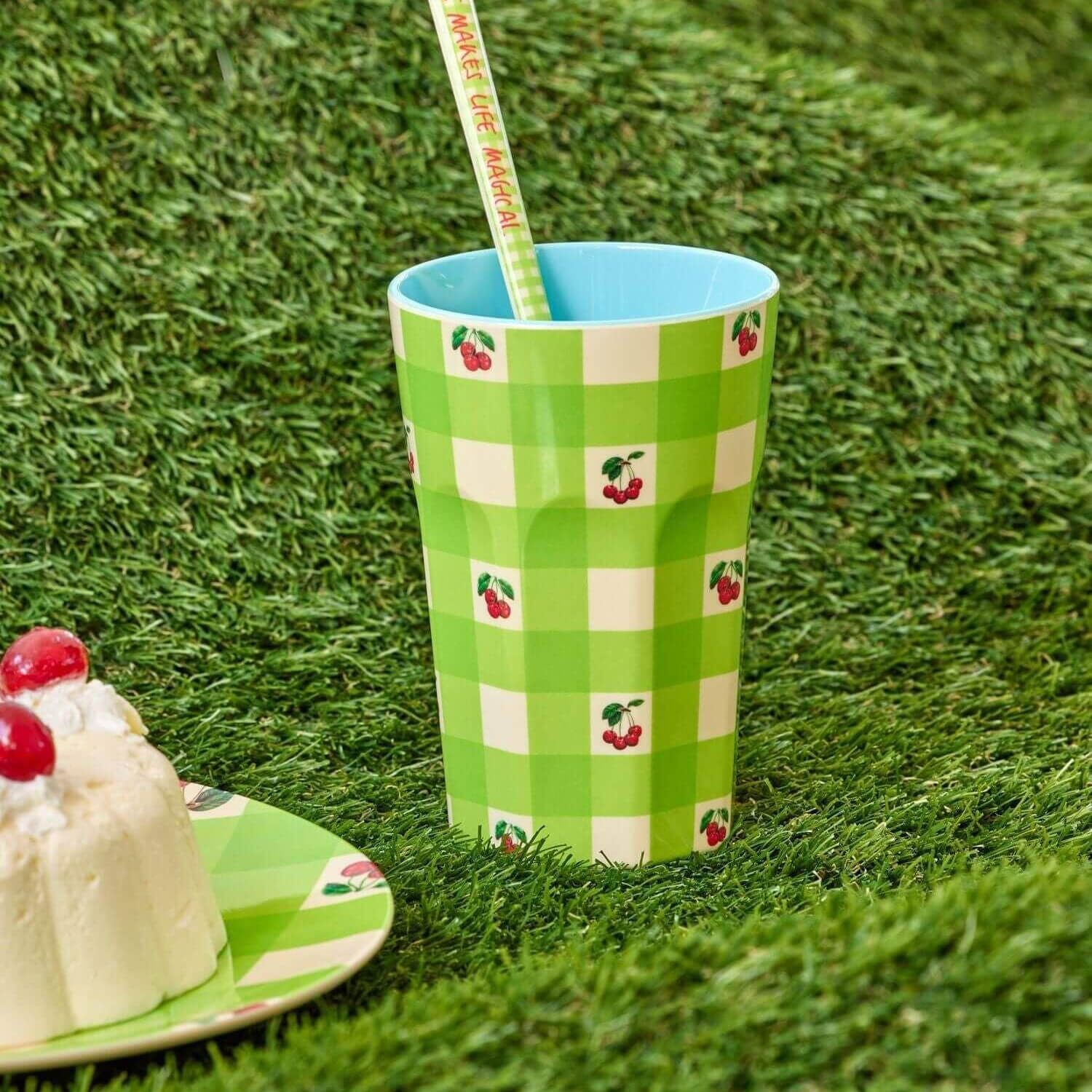 Melamin Becher "Love Therapy Cherry" - L (Bunt)