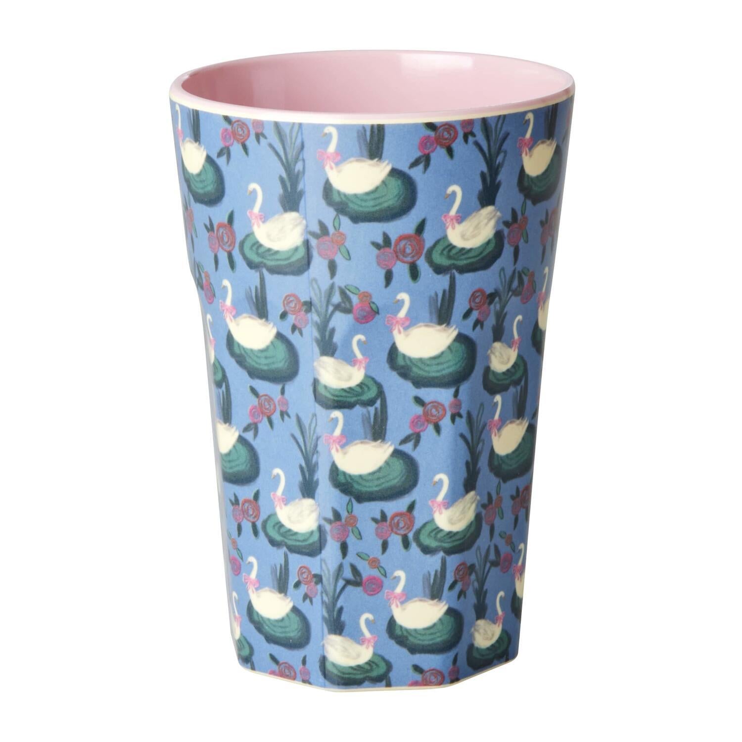 Melamin Tasse "Swan Lake" - 400 ml (Bunt)