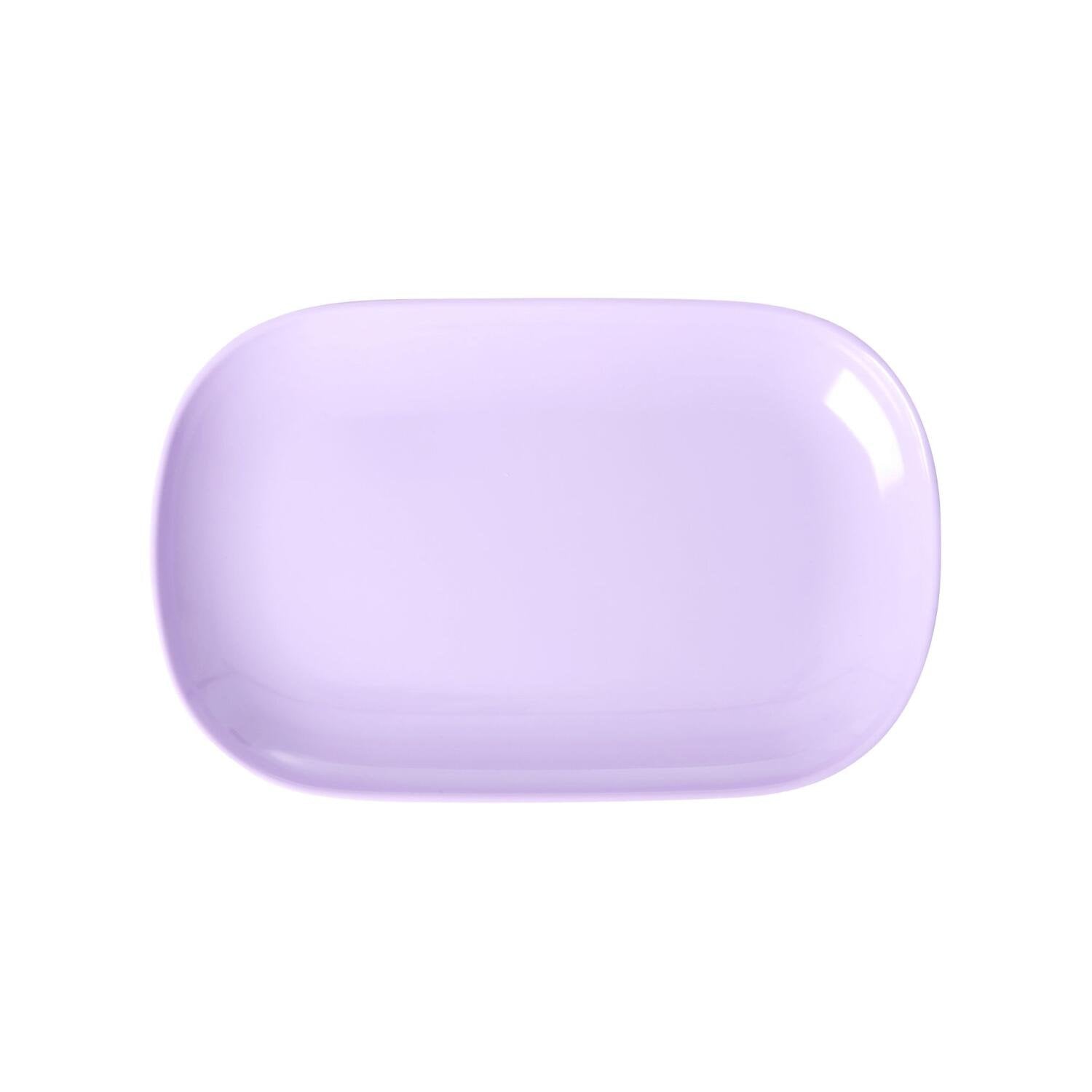Melamin Platte rechteckig - S (Lavendel)