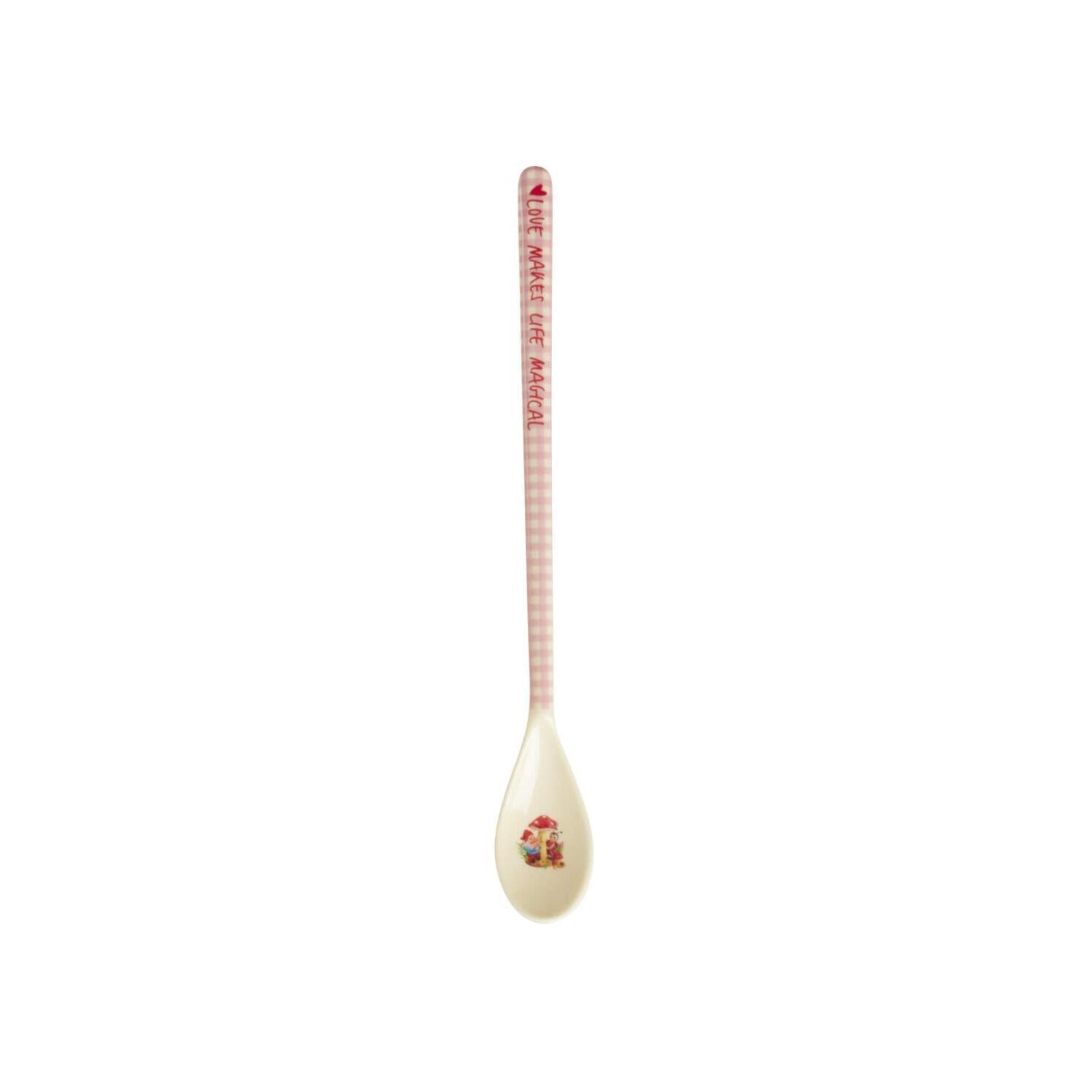 Melamin Latte-Löffel "Love Therapy Cherry" - 22 cm (Bunt)
