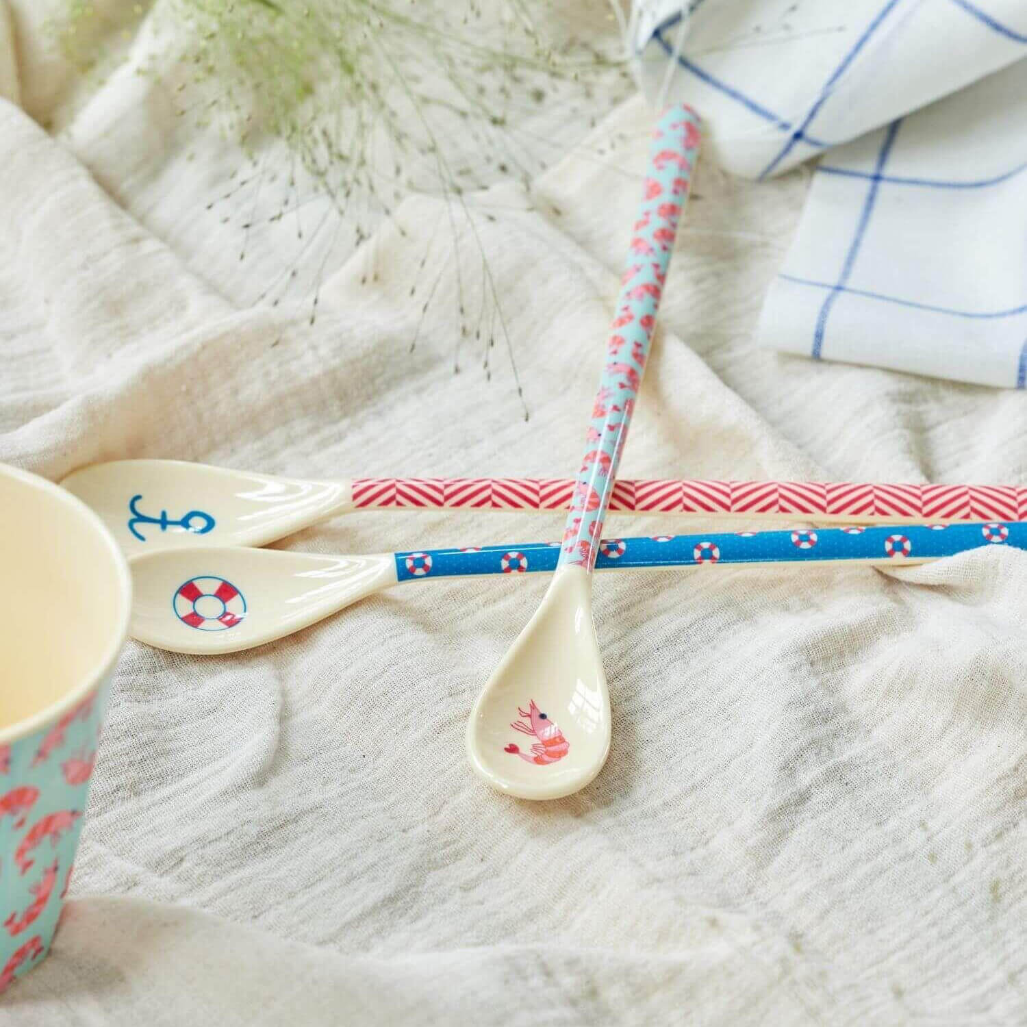 Melamin Latte-Löffel "Ring" - 22 cm (Bunt)