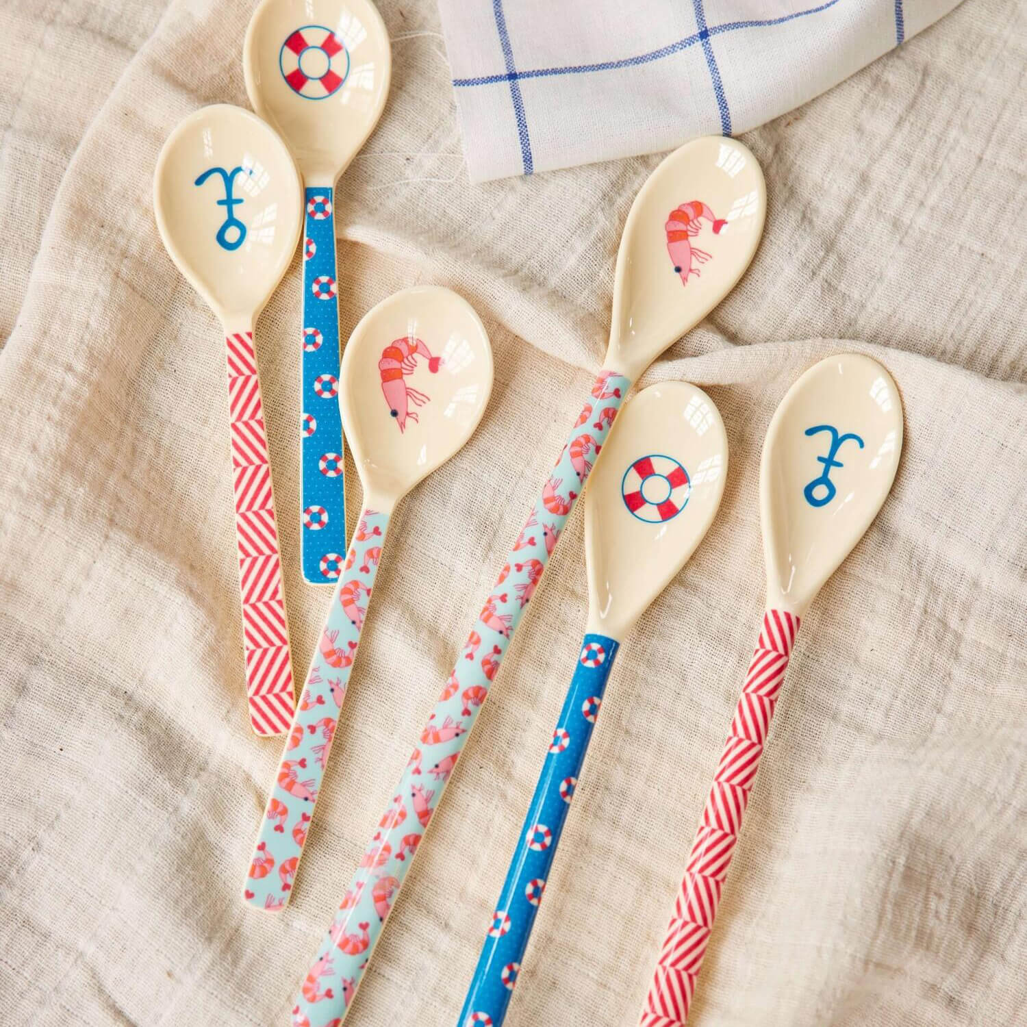 Melamin Latte-Löffel "Ring" - 22 cm (Bunt)