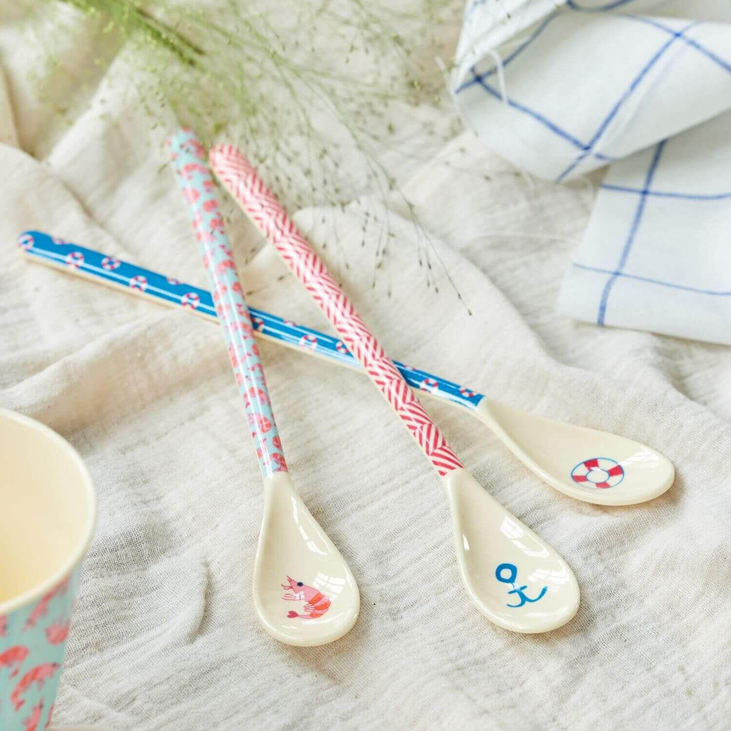 Melamin Latte-Löffel "Ring" - 22 cm (Bunt)