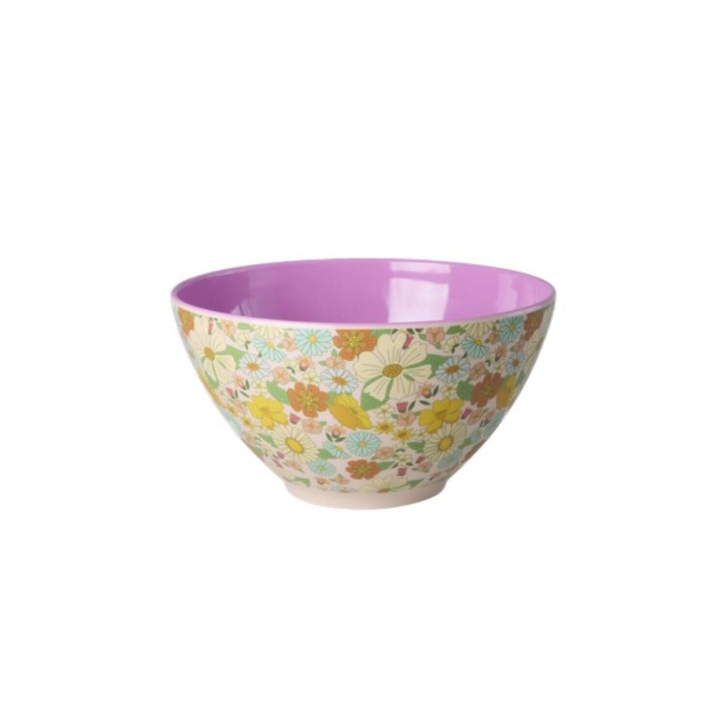 Melamin Salatschale "Flower Power" - 2,5 l (Bunt) Rice