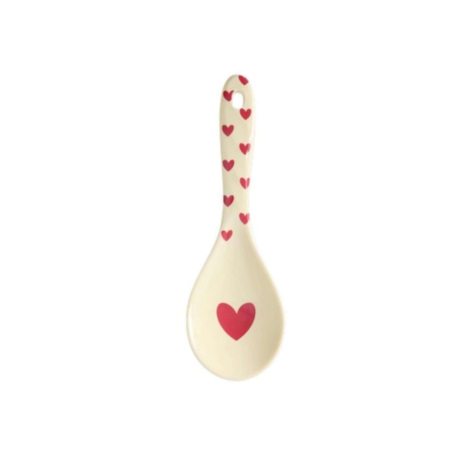 Melamin Salatlöffel "Favorite Hearts Print" - 21x6,5 cm (Red Kiss) Rice
