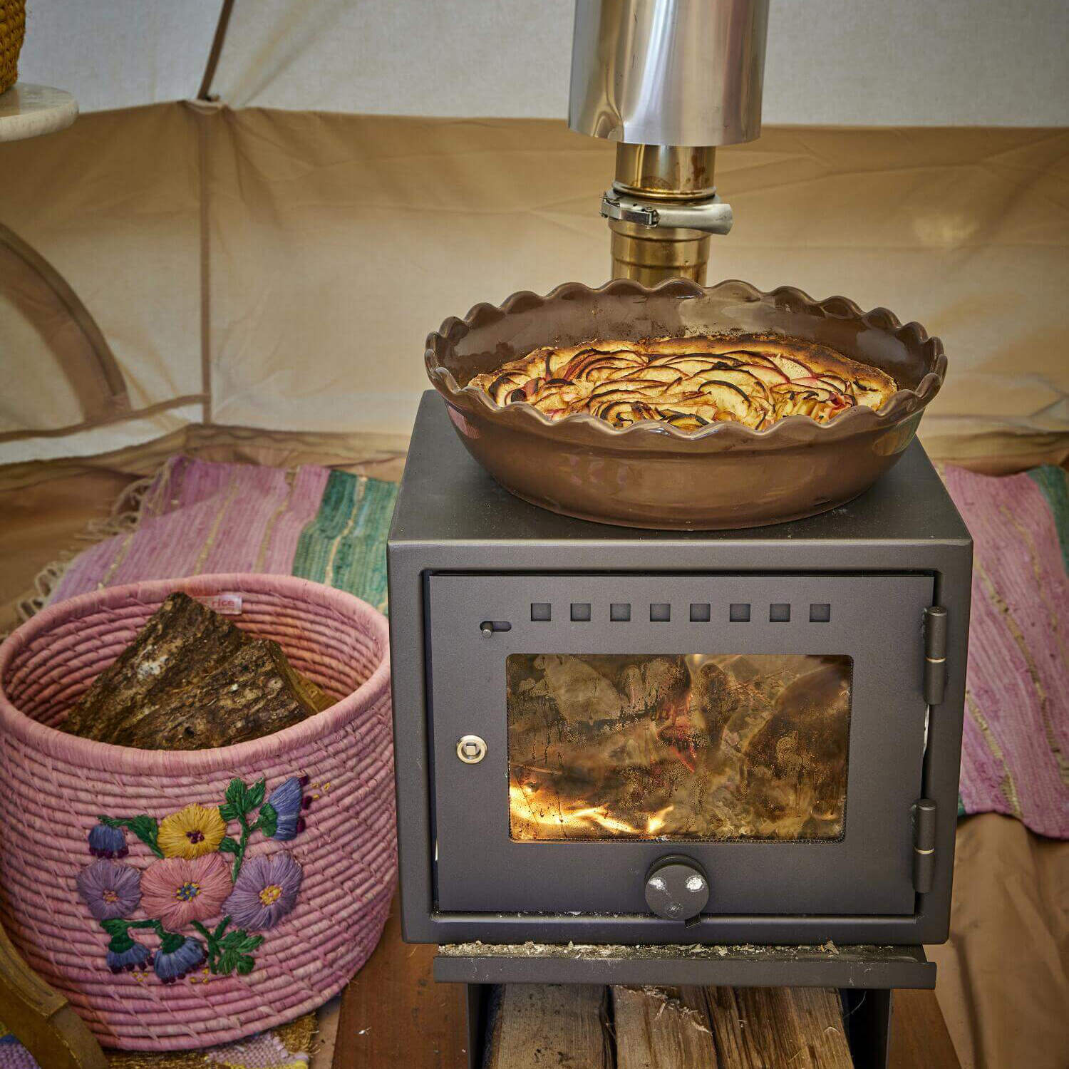 Runde Kuchenbackform - Groß (Schokoladenbraun) Rice