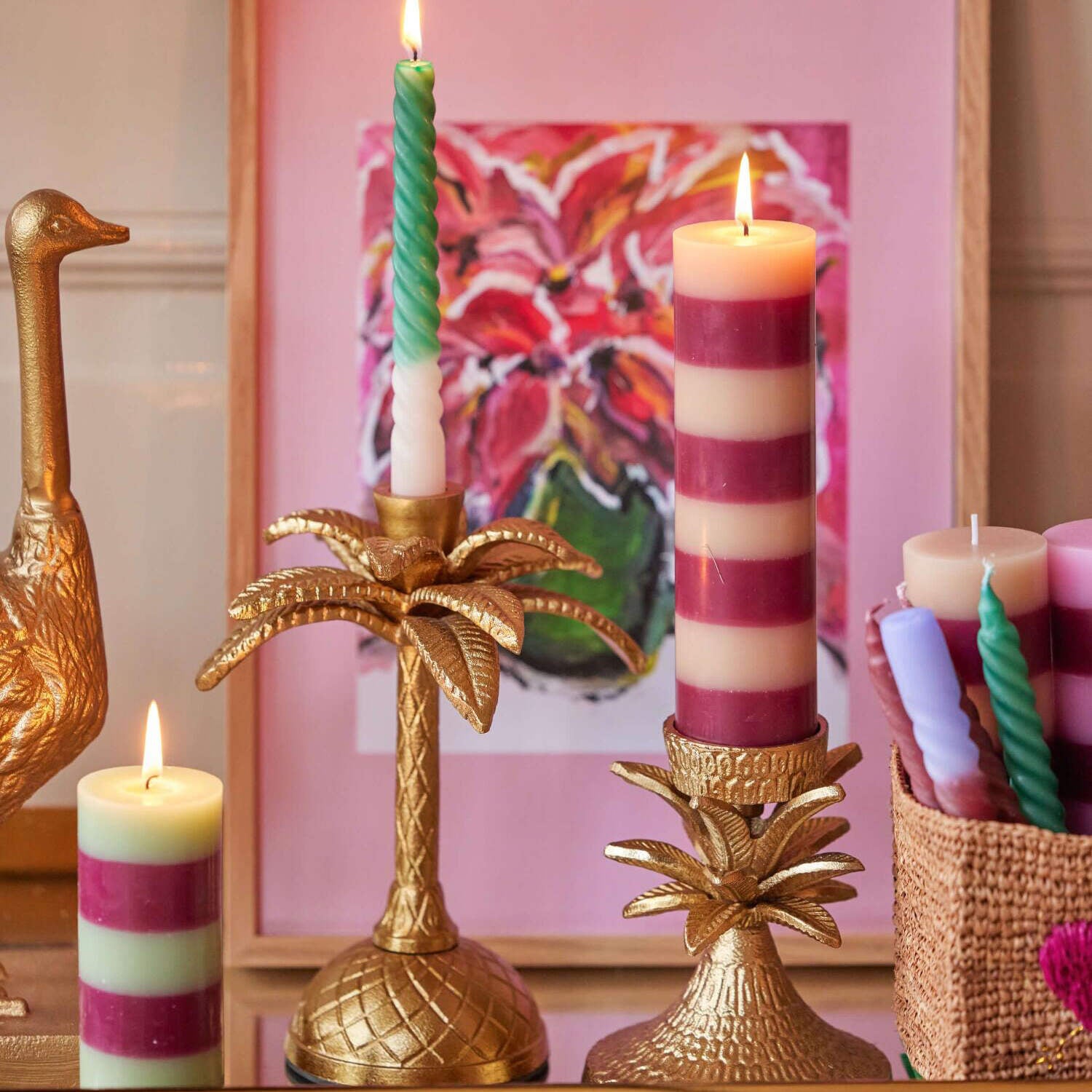 Kerzenständer "Golden Palm Tree" - S (Gold)