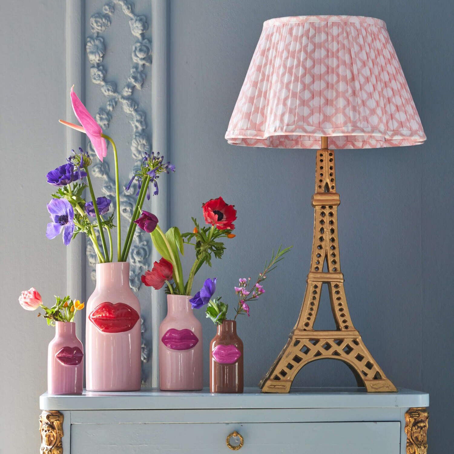 Keramikvase "Lips" - XS (Pink)