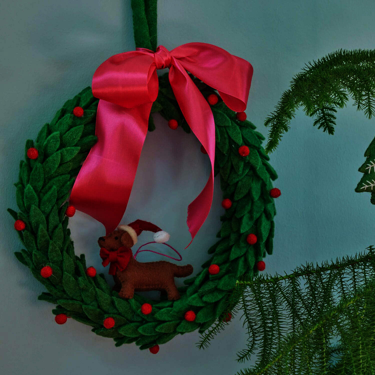Anhänger "Christmas Wreath" - 35 cm (Grün)