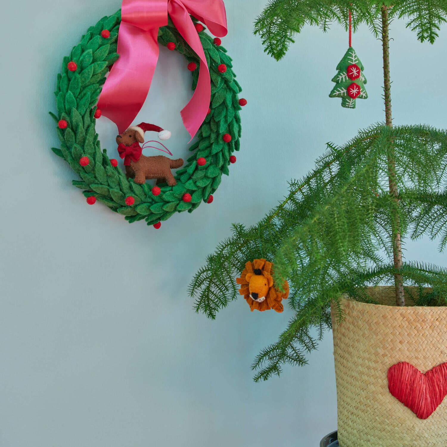 Anhänger "Christmas Wreath" - 35 cm (Grün)