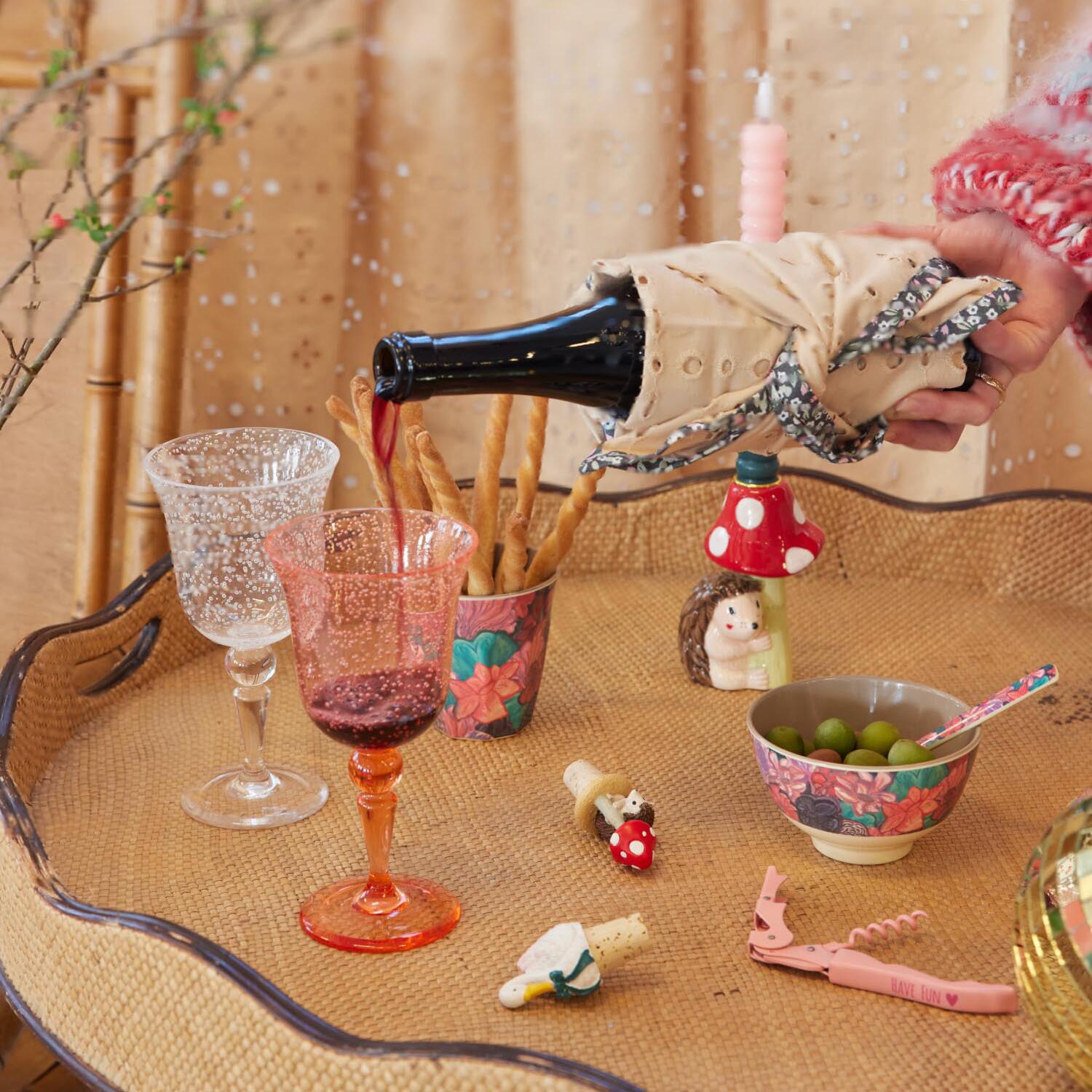 Weinstopper "Hedgehog and Mushroom" (Bunt)