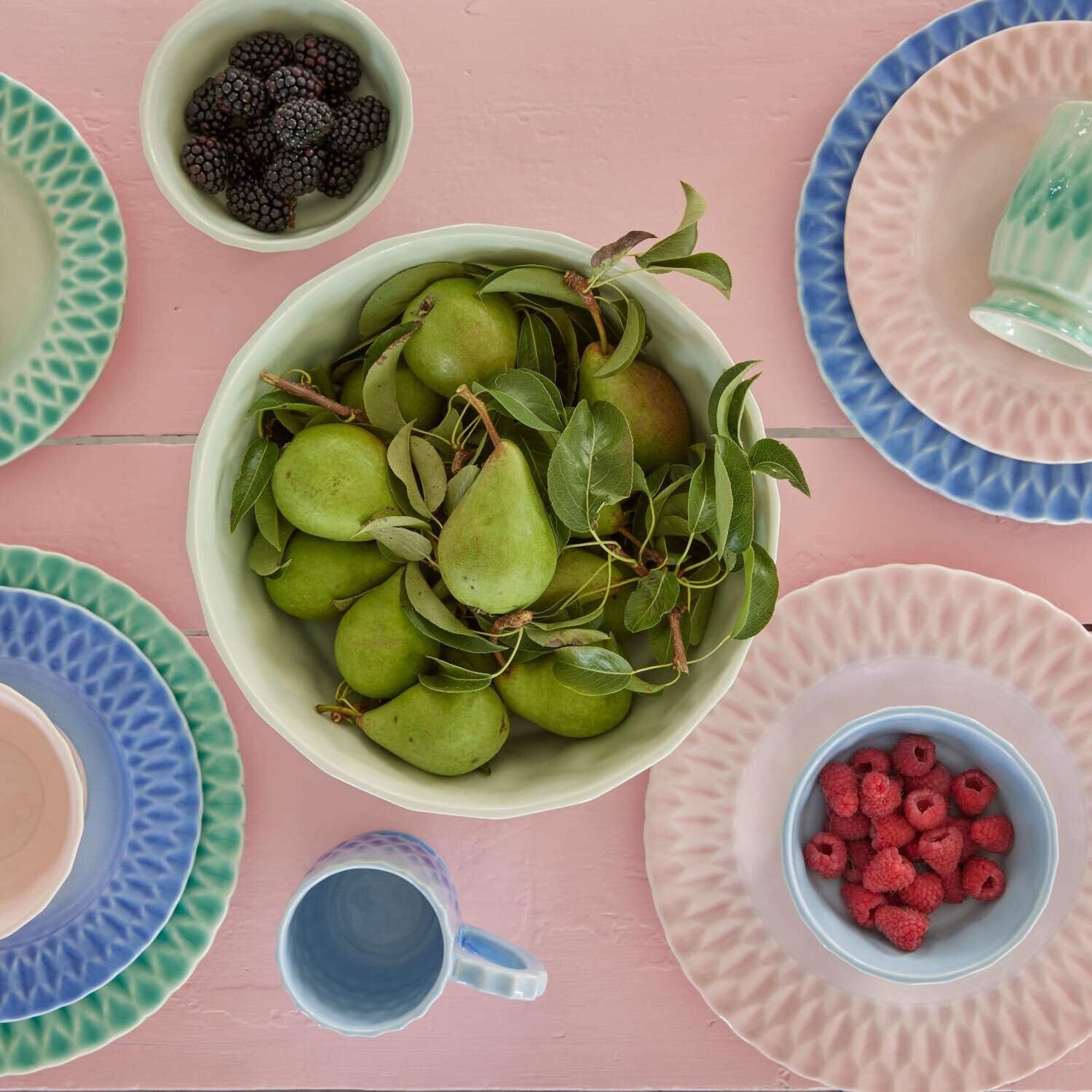Speiseteller aus Keramik (Perfect Pink) Rice