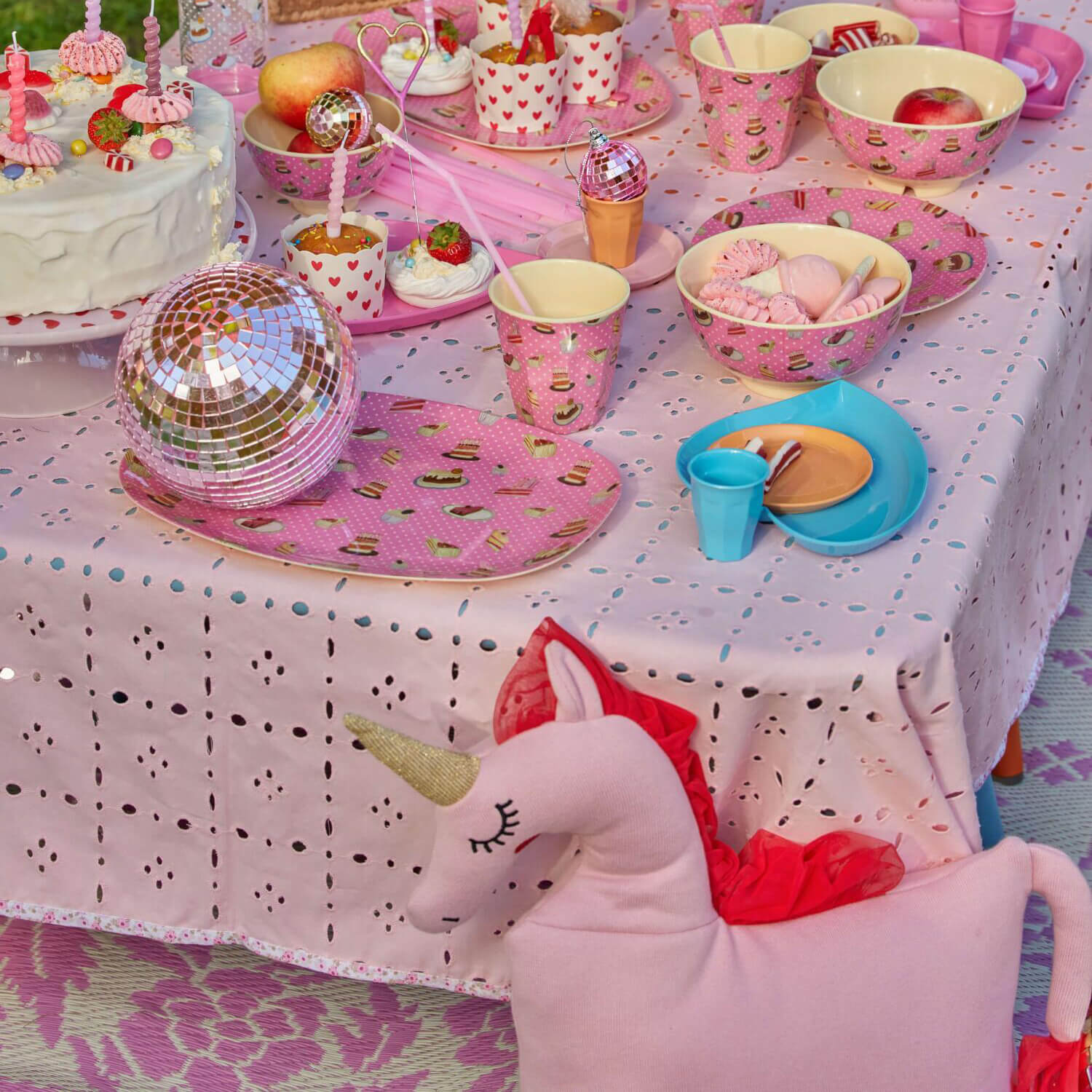 Melamin Kinderteller "Sweet Cake" - 20 cm (Bunt)