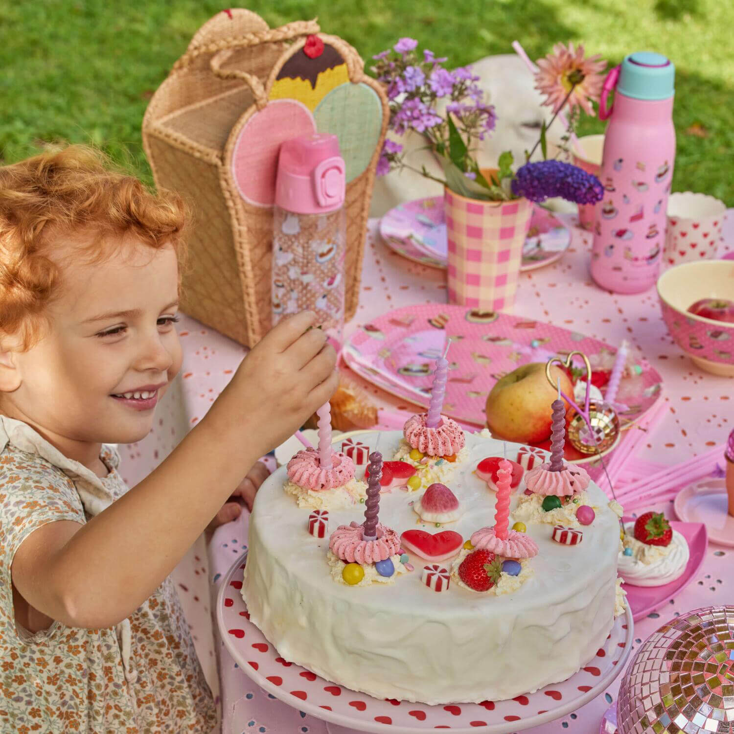 Melamin Schale "Sweet Cake" - M (Bunt)