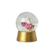 Schneekugel "Xmas Santa" - 11,5x14,5 cm (Gold) Rice