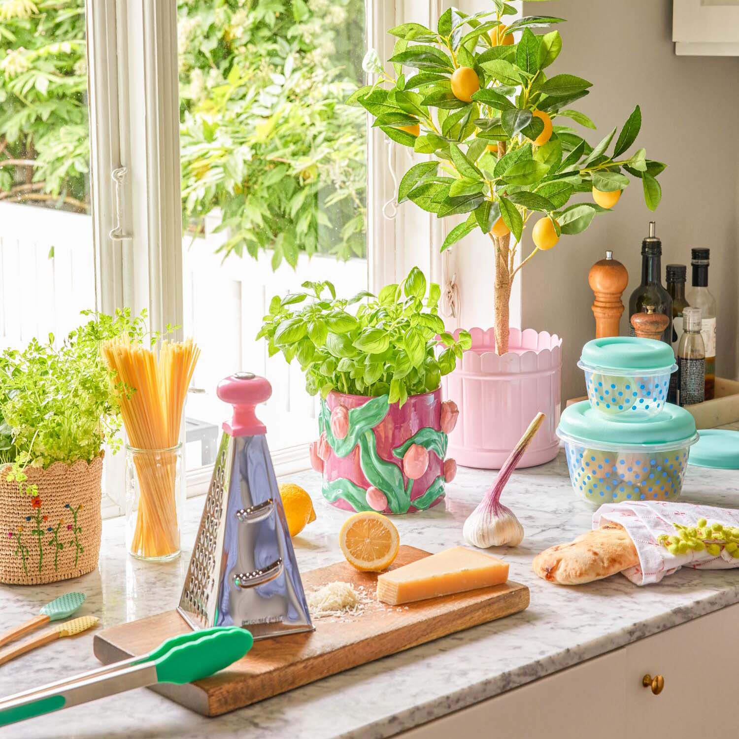 Aufbewahrungsboxen "Dots" im 3er-Set - 18,5x12 cm (Mint) Rice