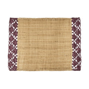 Tischset "Raffia" - 44x32 cm (Aubergine)