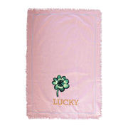 Geschirrtuch aus Baumwolle "Good Luck" - 50x70 cm (Soft Pink)