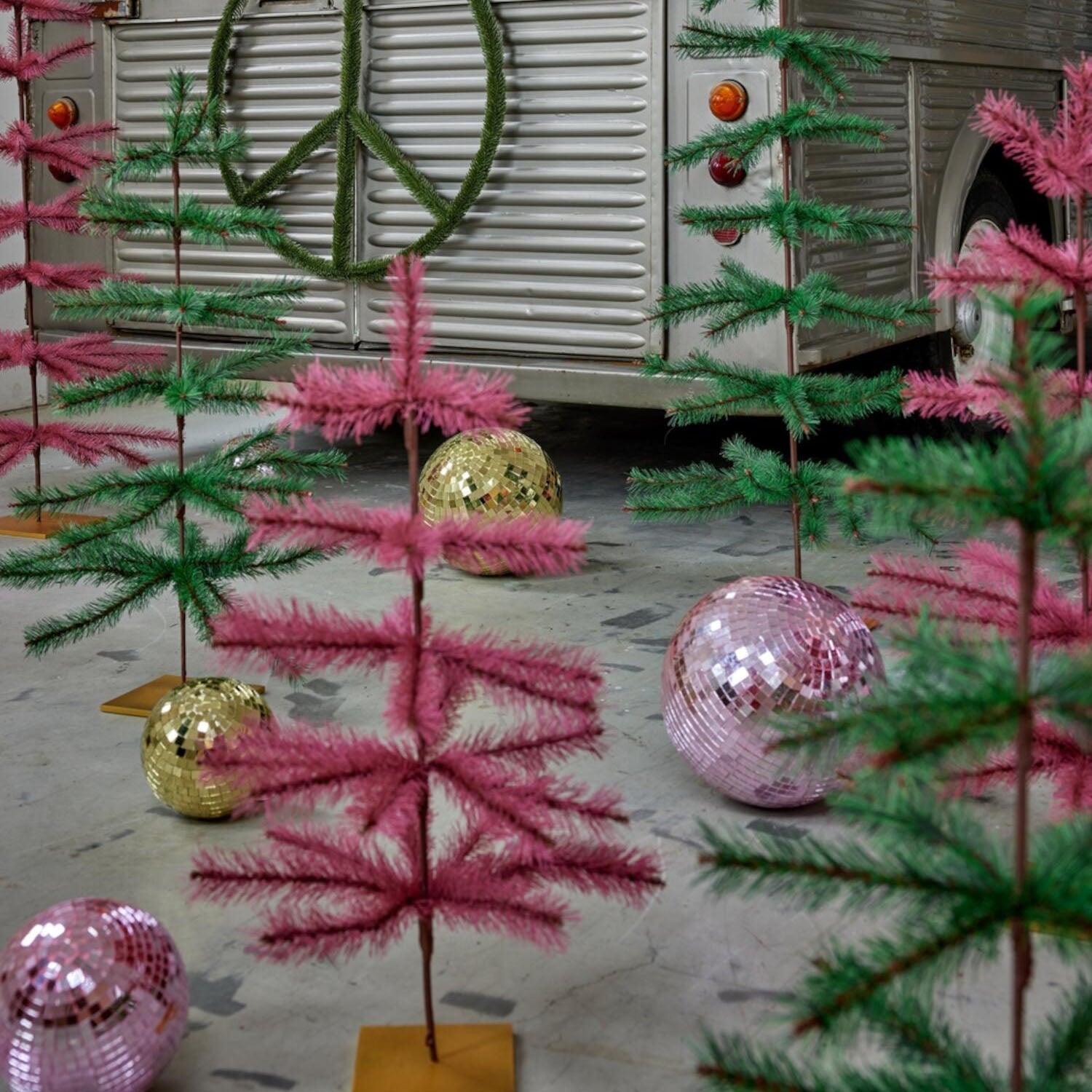 künstlicher Weihnachtsbaum - S (Pink) Rice