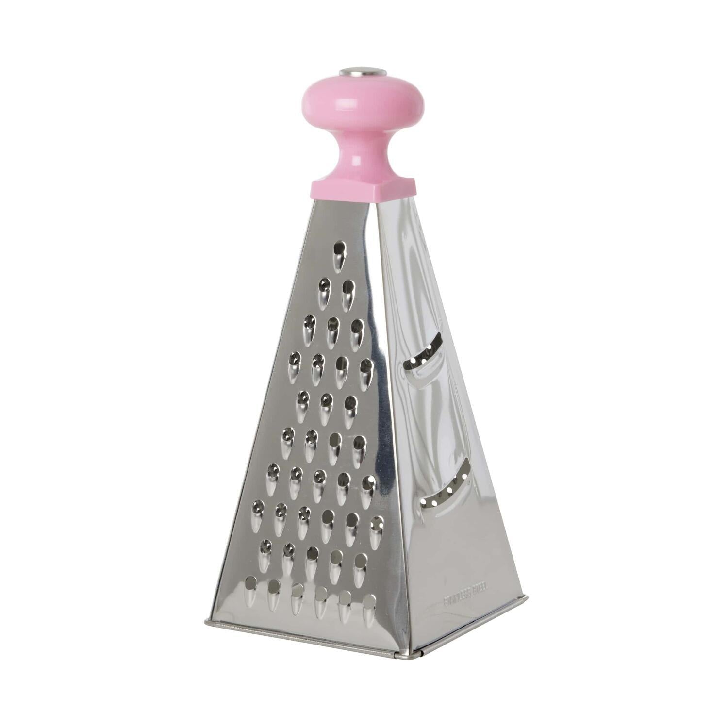 Edelstahlreibe - 12x12x25,5 cm (Pink)