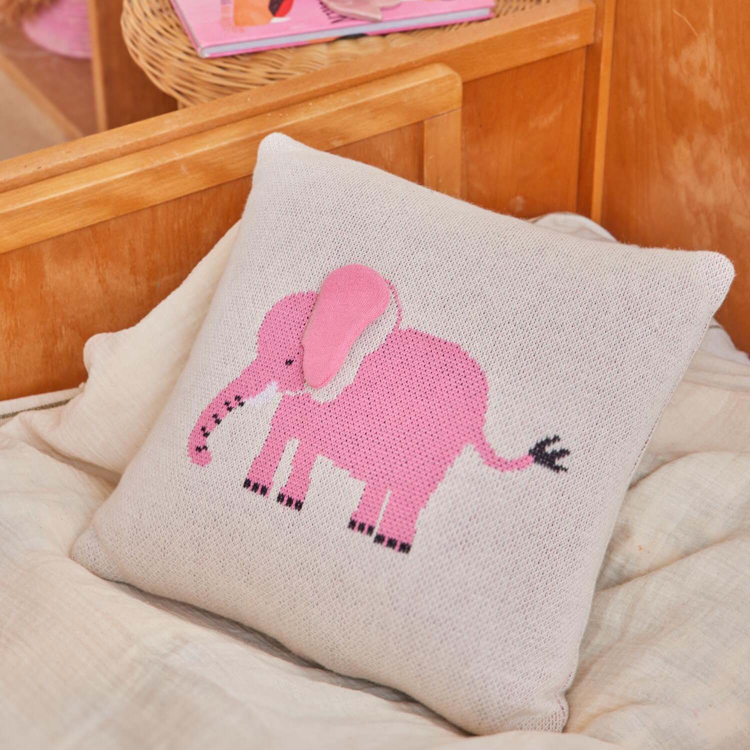 Kinderkissen "Elephant" - S (Pink)