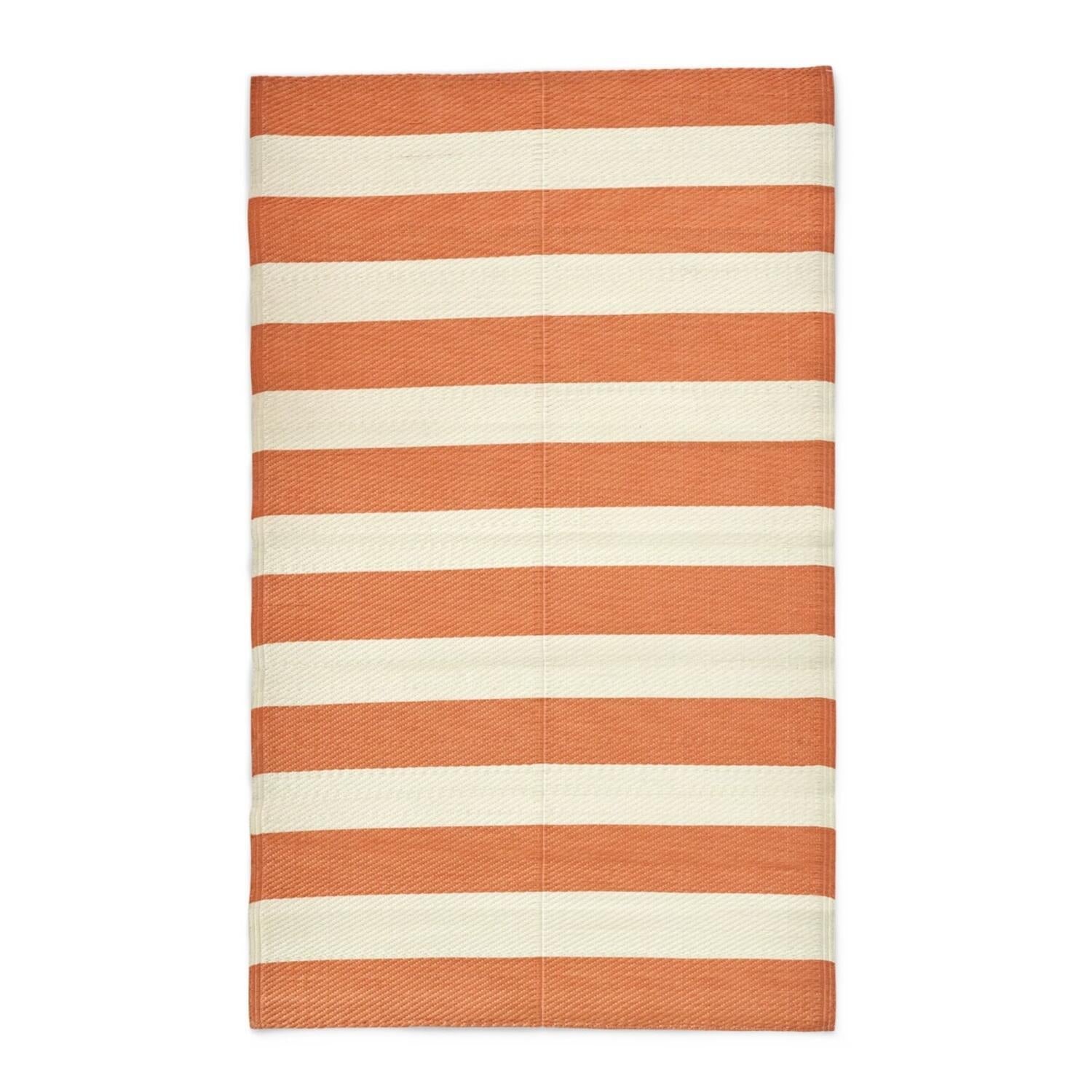 Läufer "Stripes" - 150x90 cm (Coral/Creme)