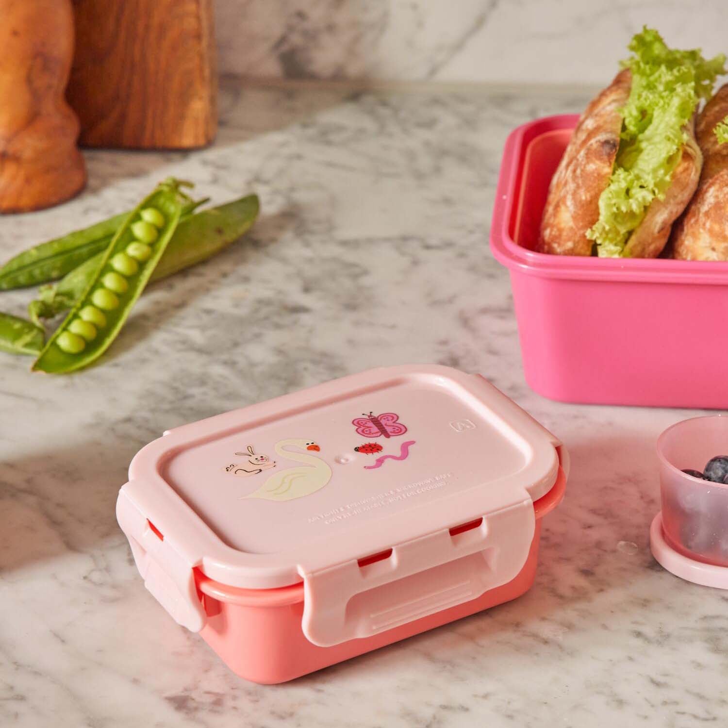 Lunchbox "Wildlife" - S (Pink)