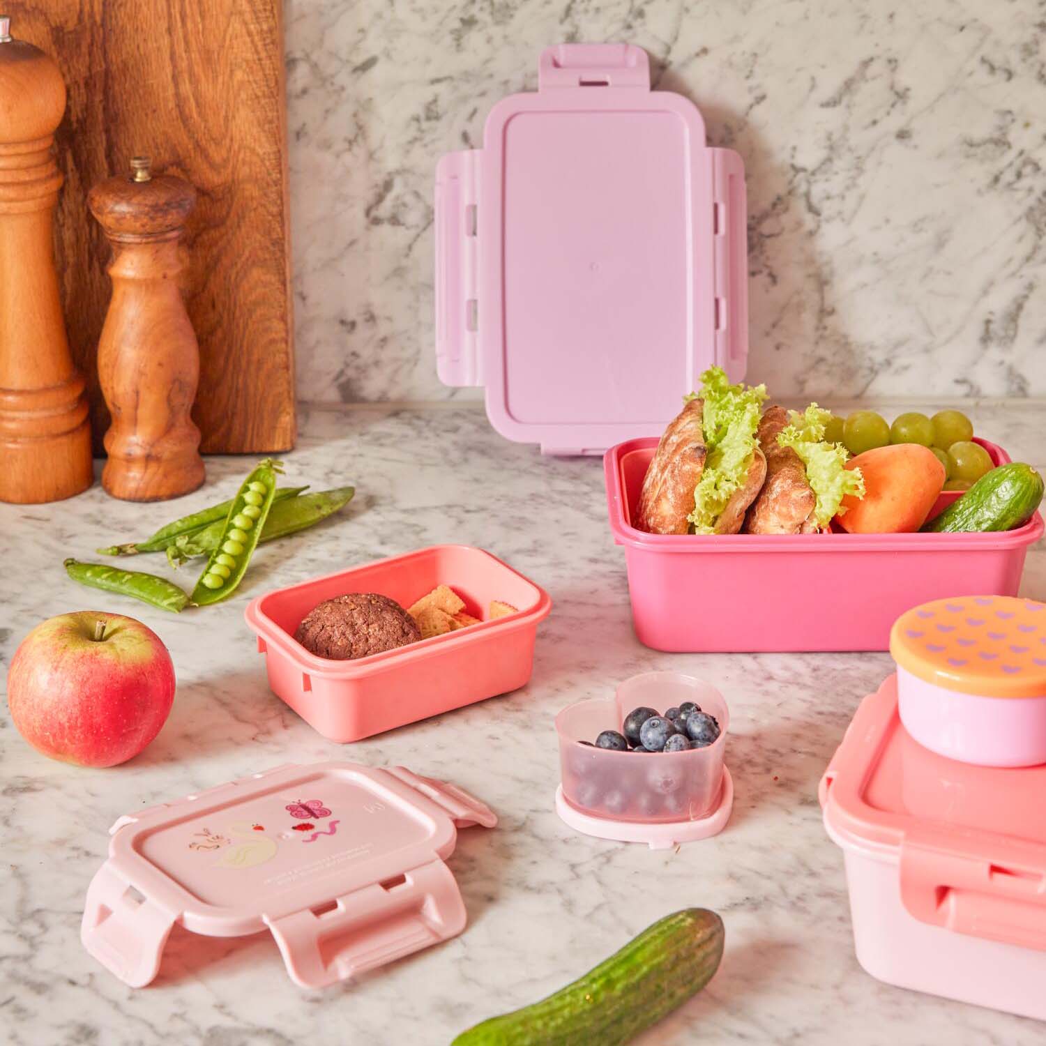 Lunchbox "Wildlife" - S (Pink)