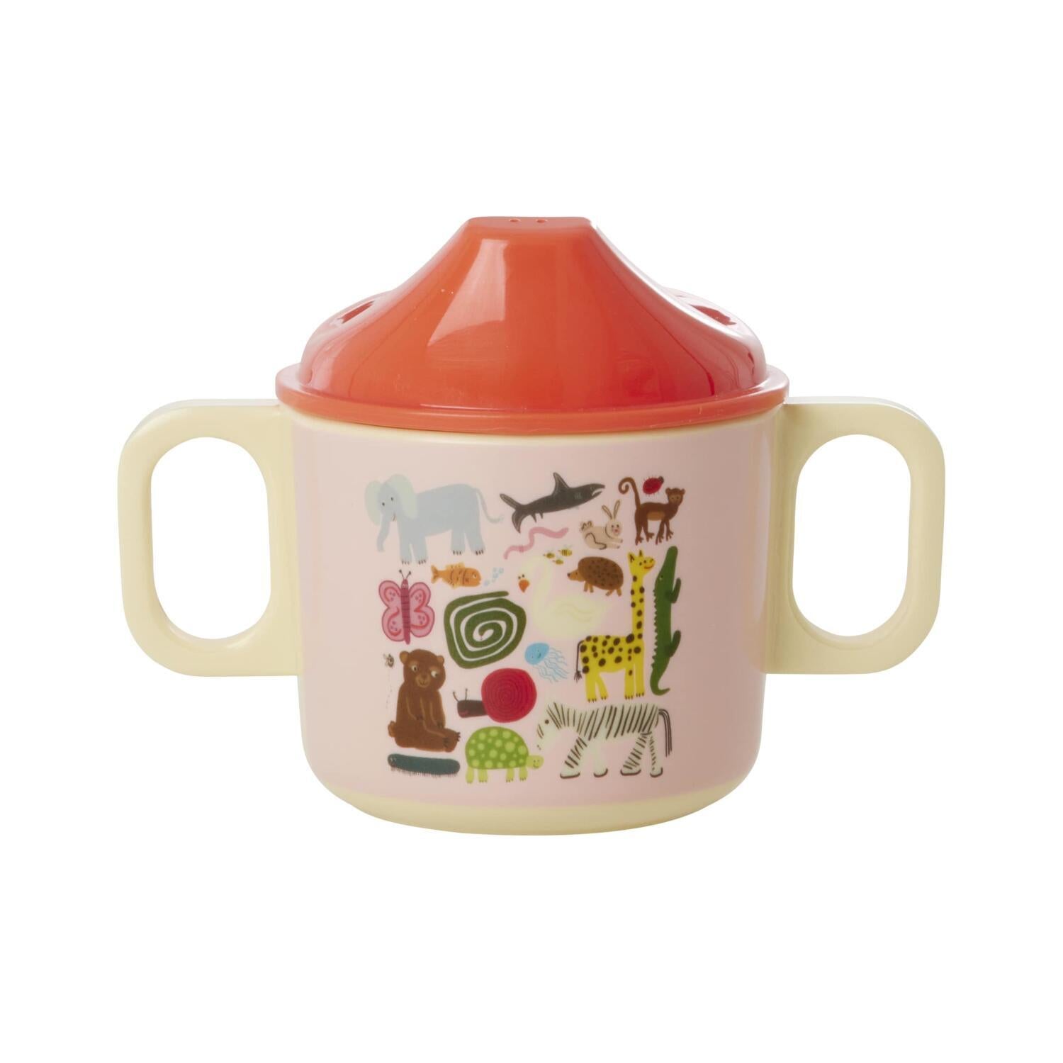 Melamin Babytrinkbecher "Wildlife" - 250 ml (Pink) Rice