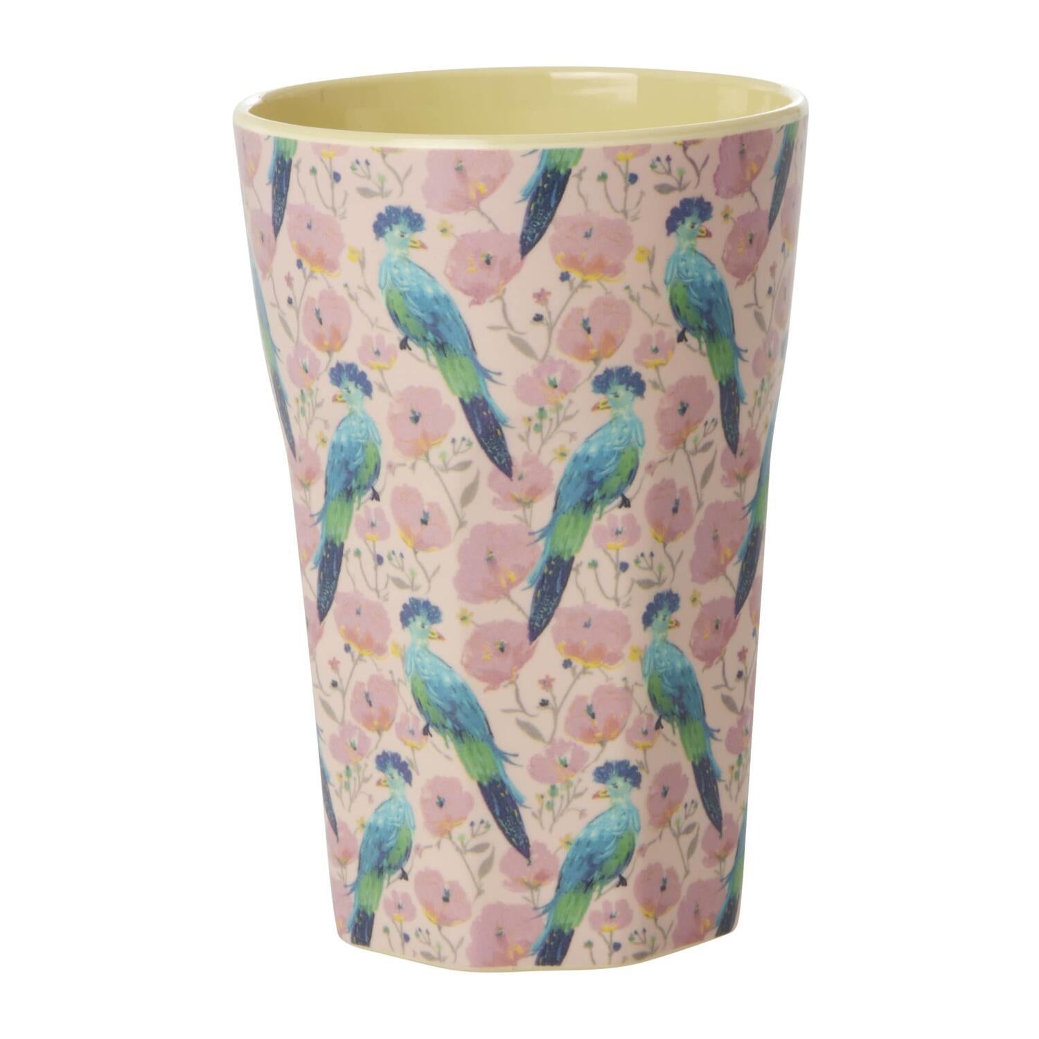 Melamin Becher "Exotic Bird" - L (Bunt)