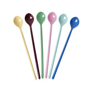 Melamin Latte-Löffel "Show Your True Colors" im 6er-Set - 19 cm (Bunt)