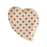 Melamin Platte "Darling Hearts" (Creme)