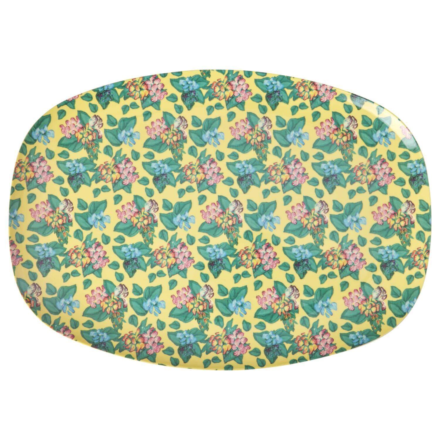 Melamin Platte rechteckig "Emma" - 30x22 cm (Bunt) Rice