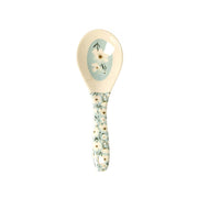 Melamin Salat-Löffel "Summer Bloom" - 21 cm (Creme/Blau) Rice