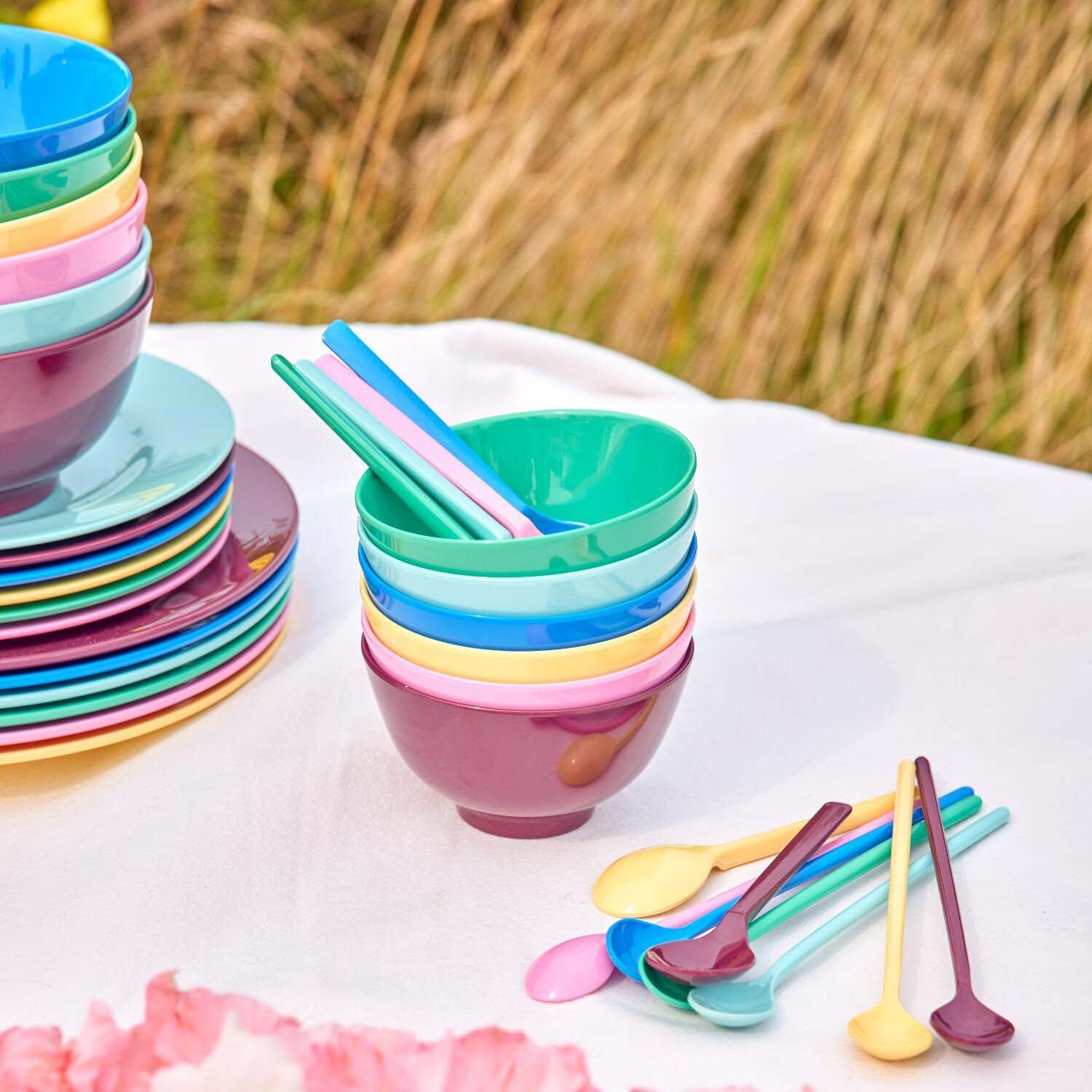 Melamin Schalen "Show Your True Colors" im 6er-Set - S (Bunt) Rice