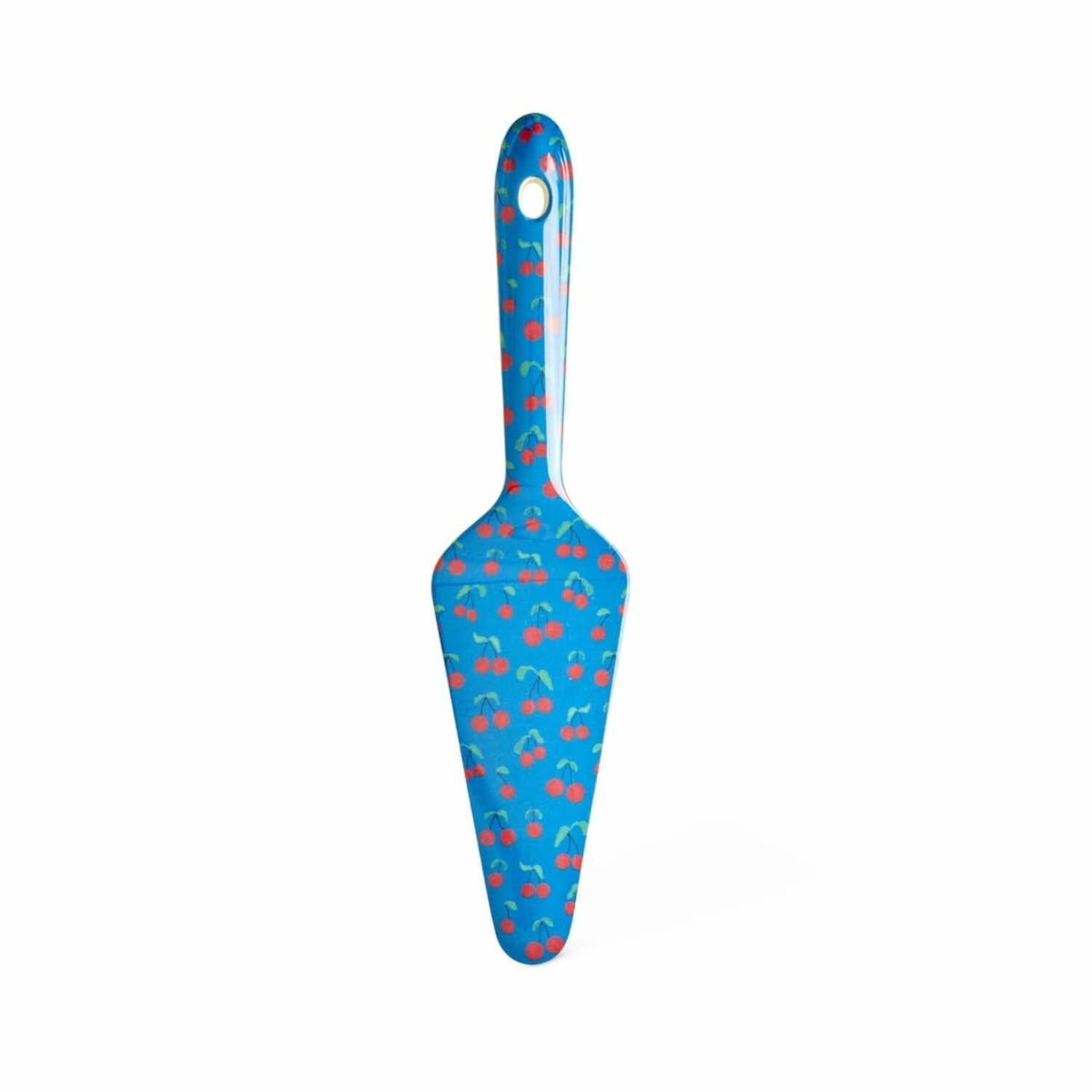Melamin Tortenheber "Cherry Love" - 26 cm (Blau)