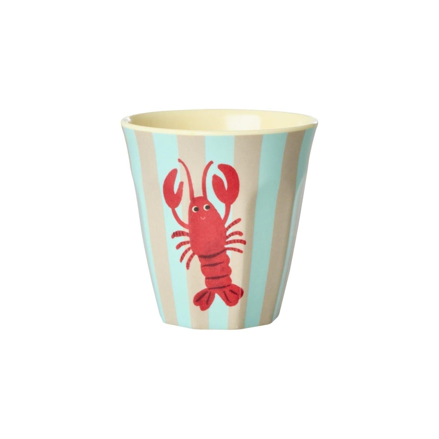 Melamin Becher "Blue Ocean" im 6er-Set - S (Blau)