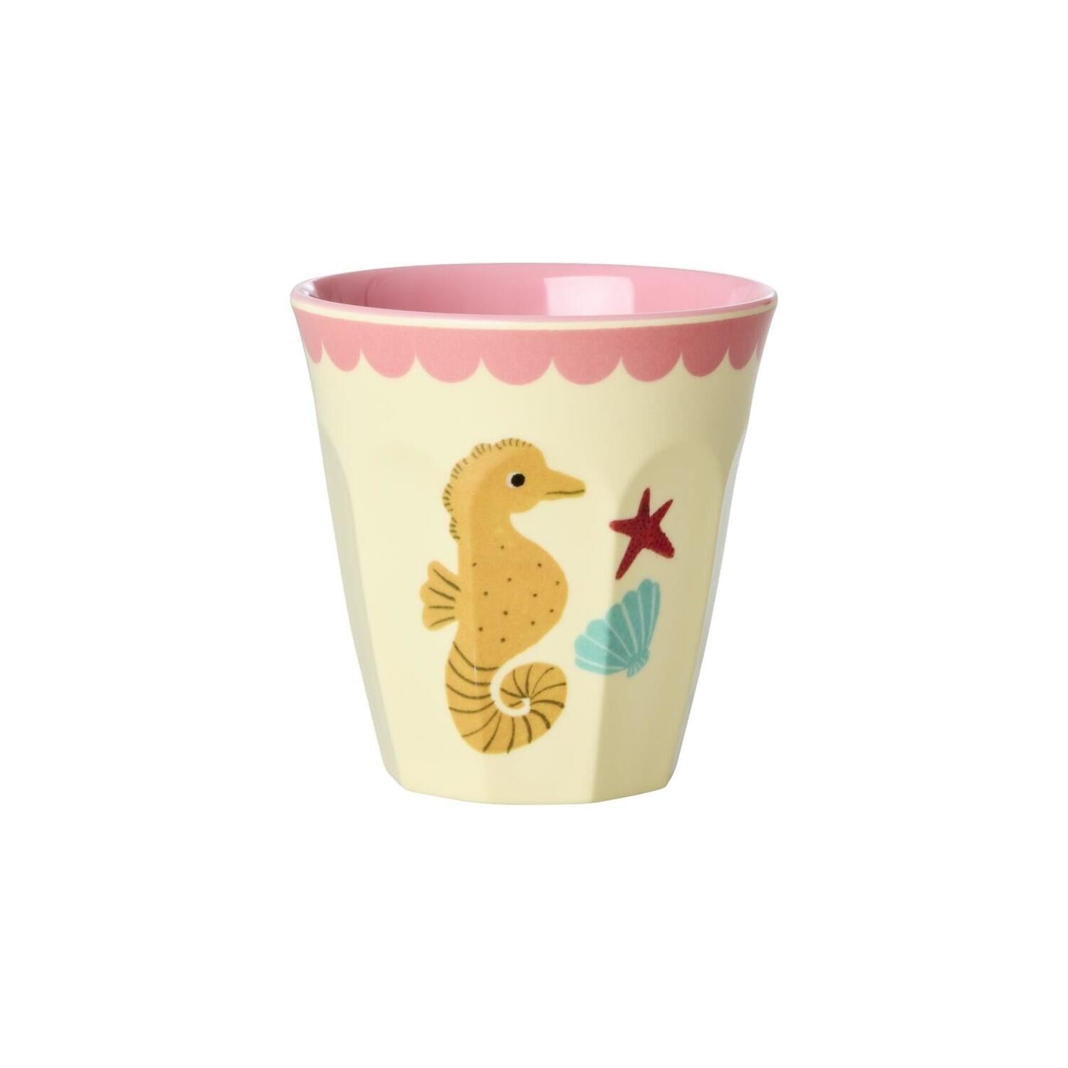 Melamin Becher "Coral Ocean" im 6er-Set - S (Bunt)