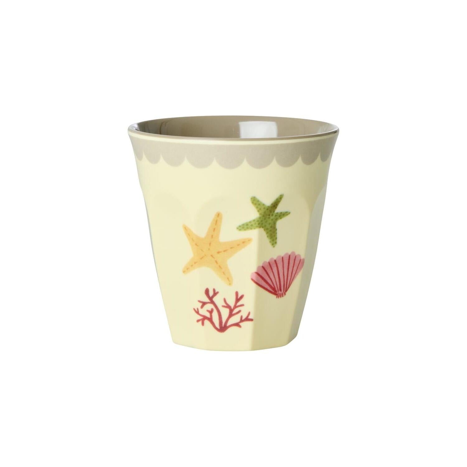 Melamin Becher "Coral Ocean" im 6er-Set - S (Bunt)