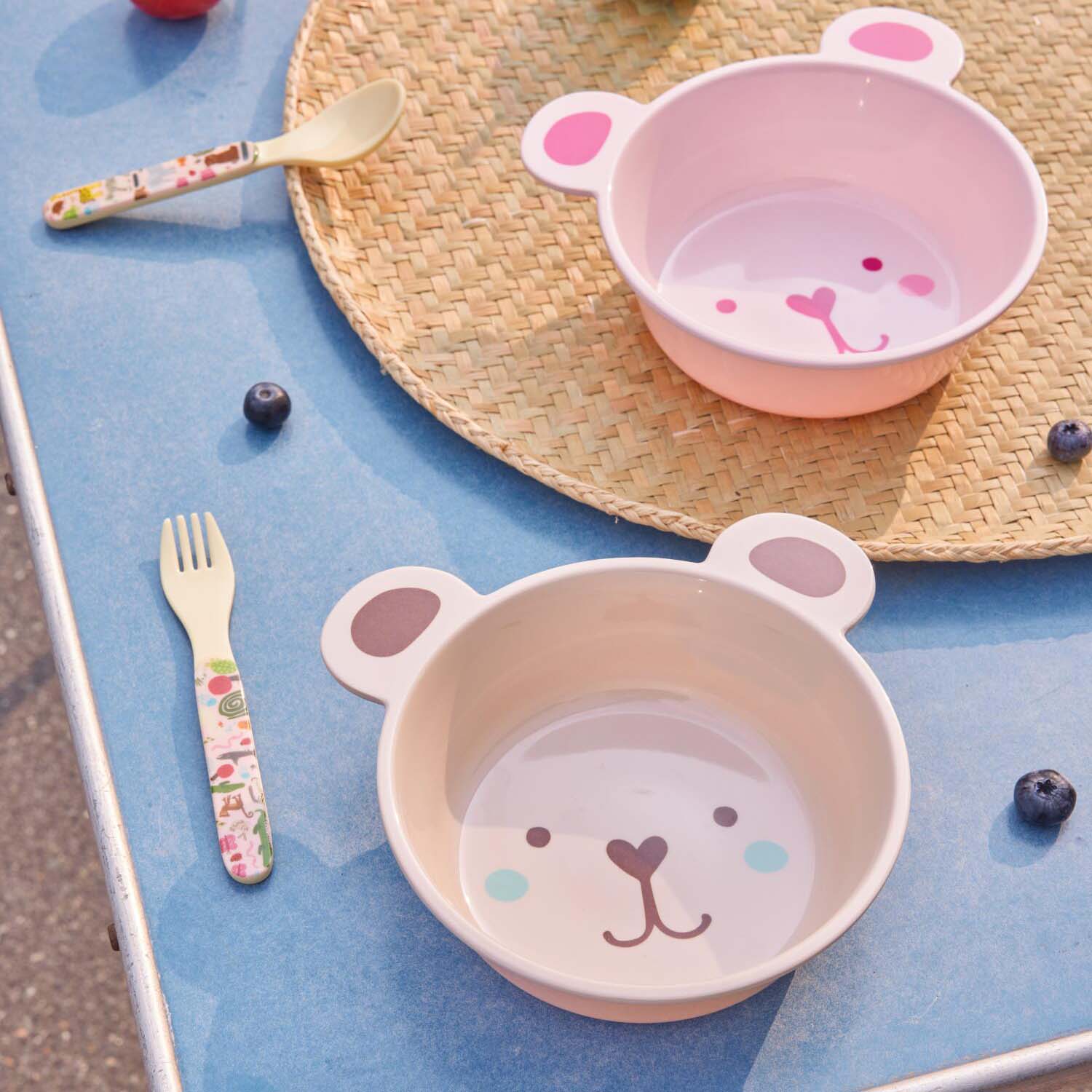 Melaminschale "Bear" - 500 ml (Braun) Rice