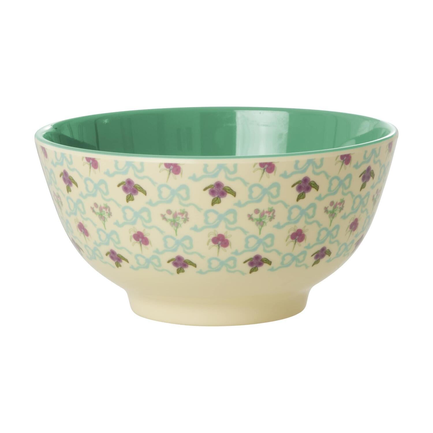 Melaminschale "Bow and Bouquet" - M (Creme)
