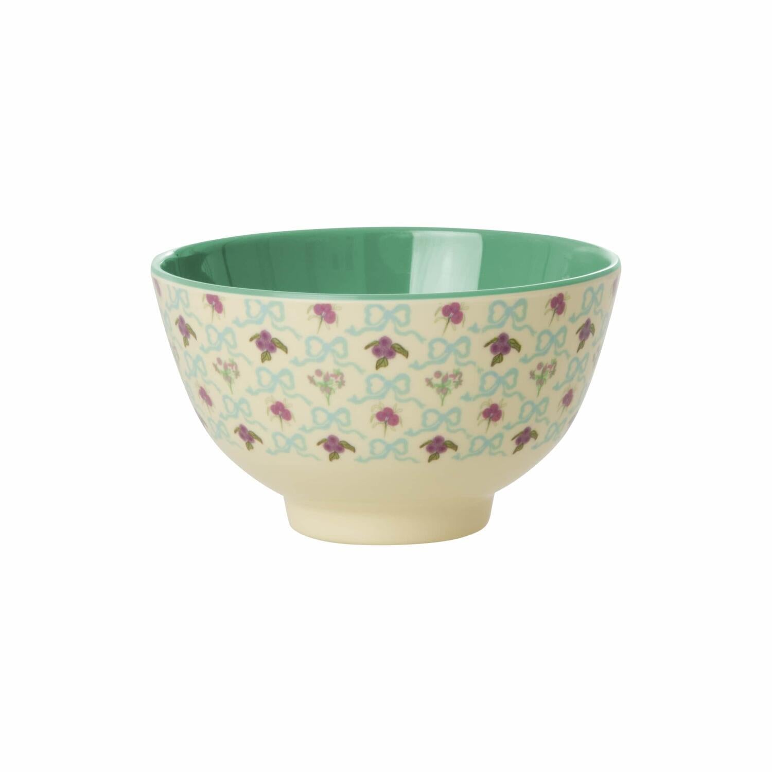 Melaminschale "Bow and Bouquet" - S (Creme)